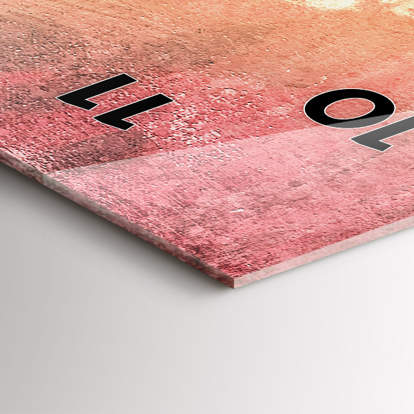 Horloge rectangulaire verticale Jeune couple amoureux