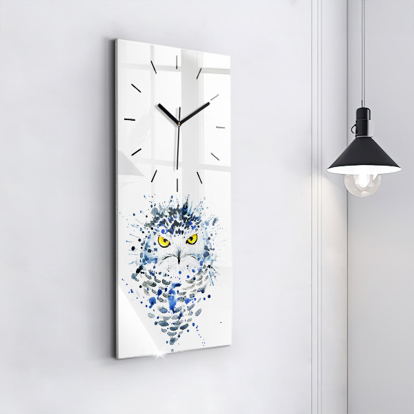 Horloge murale verticale Regard de hibou