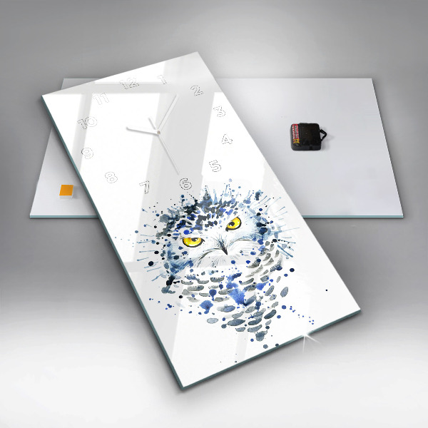 Horloge murale verticale Regard de hibou