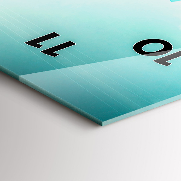 Horloge murale verticale Voiture avec planche de surf