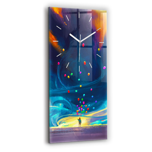 Horloge murale verticale Bébé et ballons