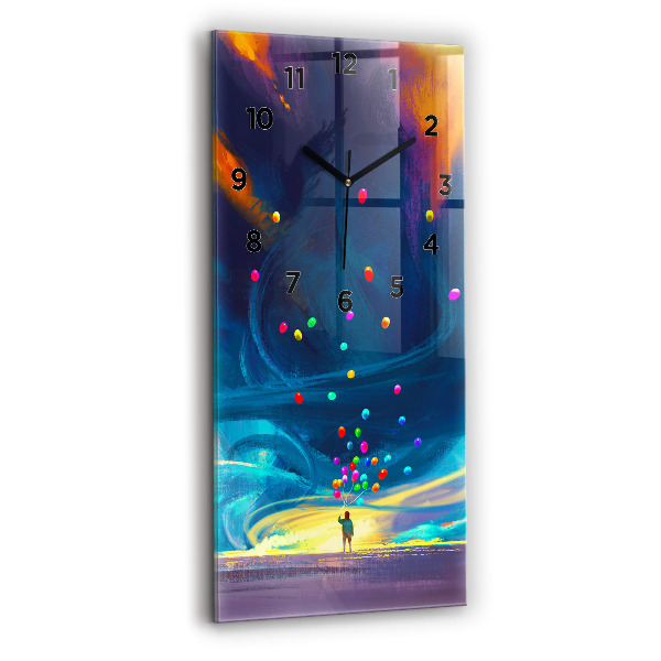 Horloge murale verticale Bébé et ballons