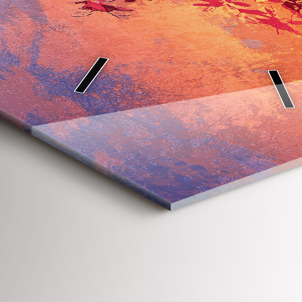 Horloge murale verticale 'Paysage d''automne'