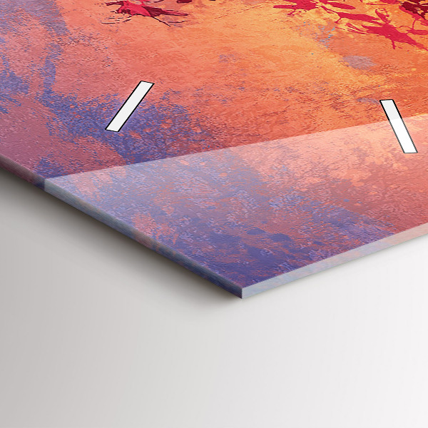 Horloge murale verticale 'Paysage d''automne'