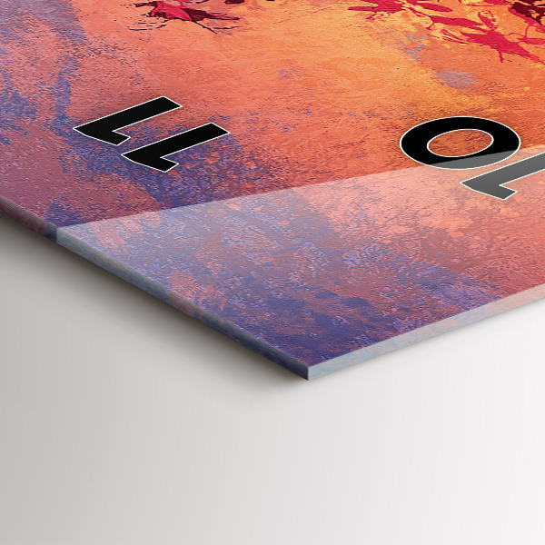 Horloge murale verticale 'Paysage d''automne'