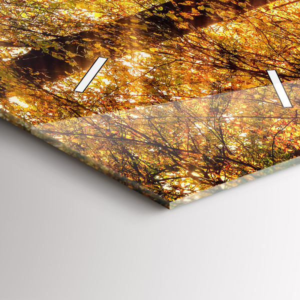 Horloge murale verticale 'Paysage de forêt d''automne'