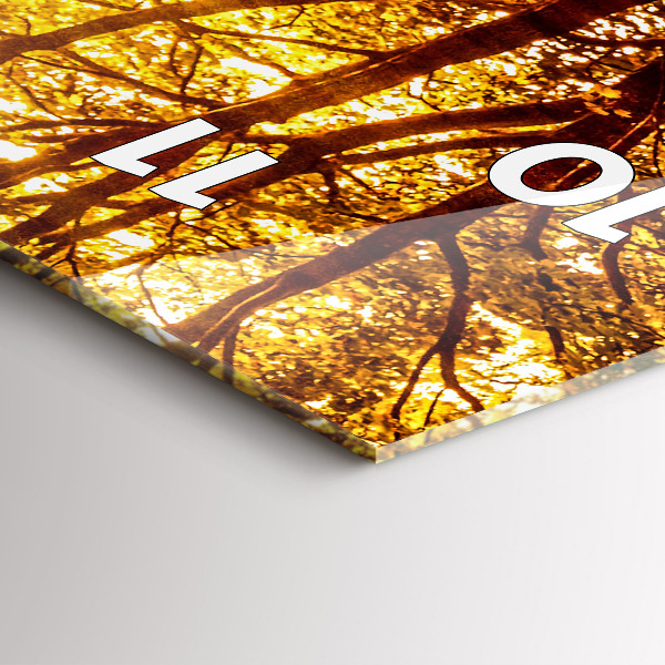 Horloge murale verticale Paysage forestier au soleil