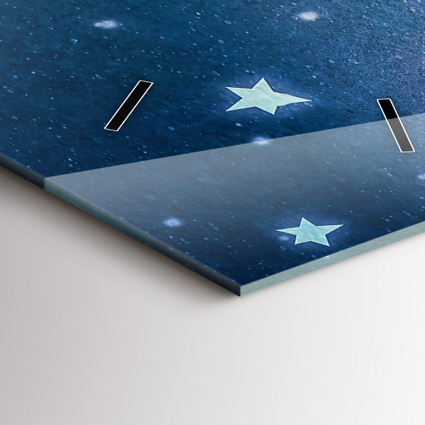 Horloge murale verticale Fille sur la lune