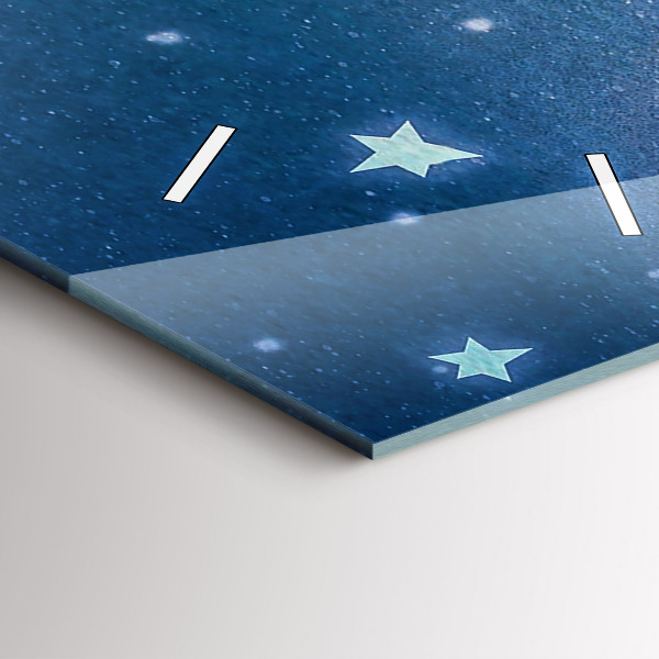 Horloge murale verticale Fille sur la lune