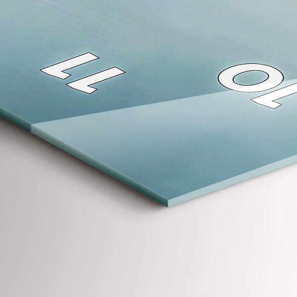 Horloge murale verticale Flamant rose surréaliste