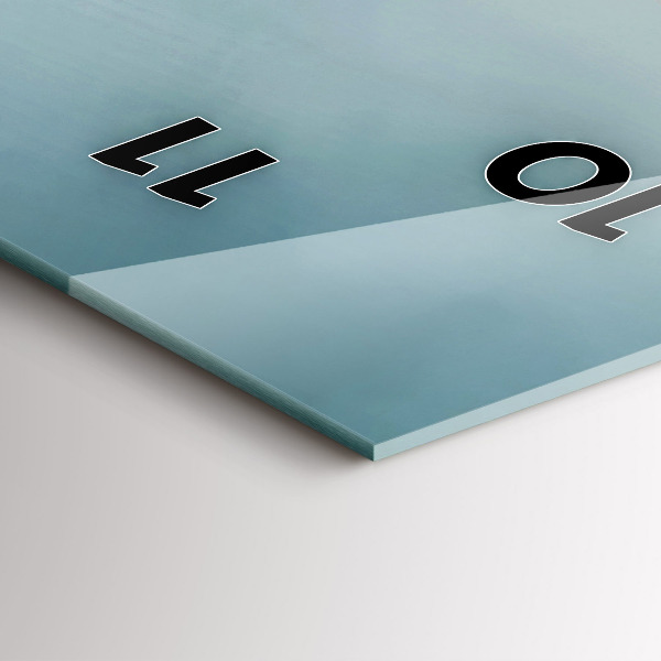 Horloge murale verticale Flamant rose surréaliste