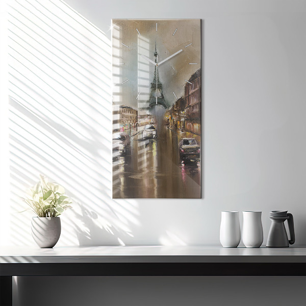 Horloge murale verticale Architecture de la ville de Paris