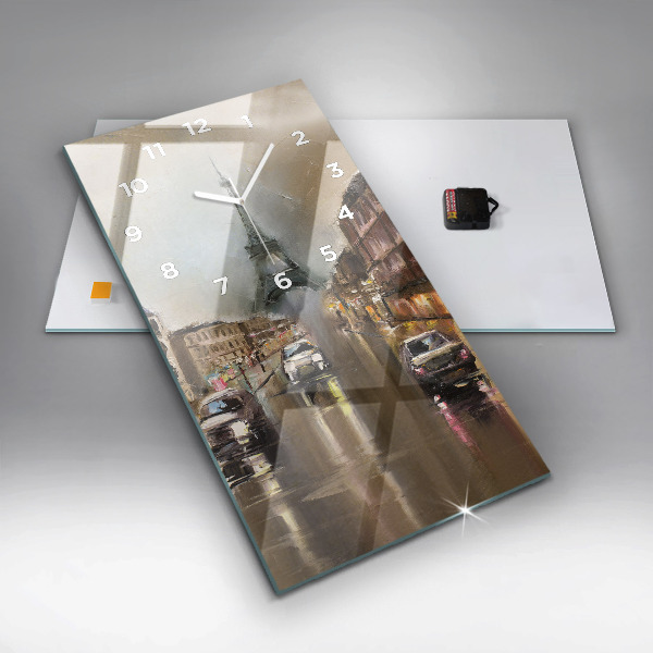 Horloge murale verticale Architecture de la ville de Paris