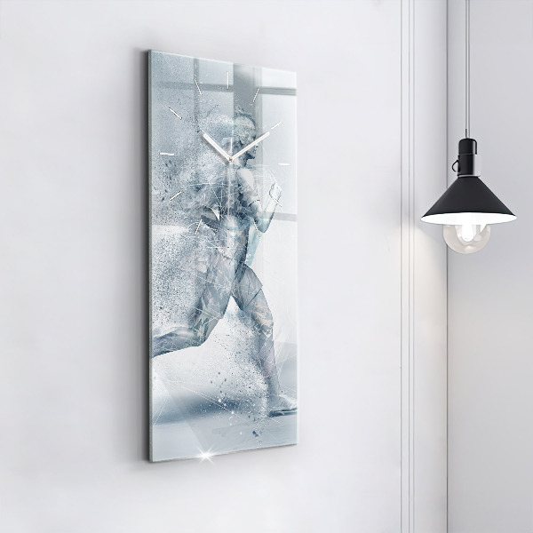 Horloge murale verticale Homme qui court