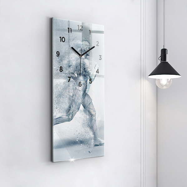 Horloge murale verticale Homme qui court