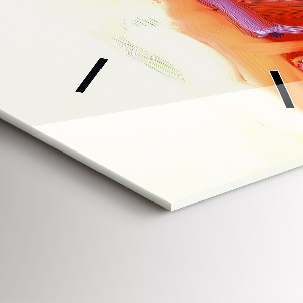 Horloge murale verticale Coquelicots colorés