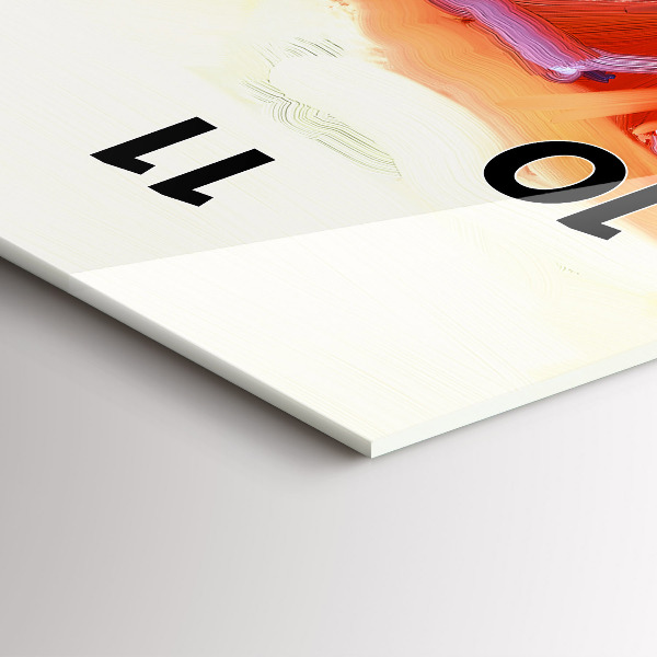 Horloge murale verticale Coquelicots colorés