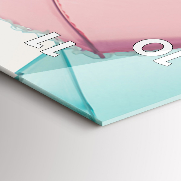 Horloge murale verticale Parapluies pastel