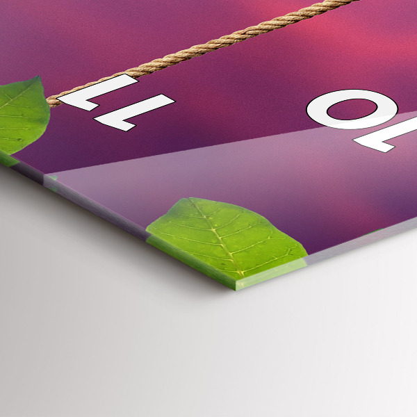 Horloge murale verticale Nichoir