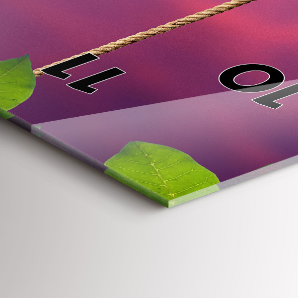 Horloge murale verticale Nichoir