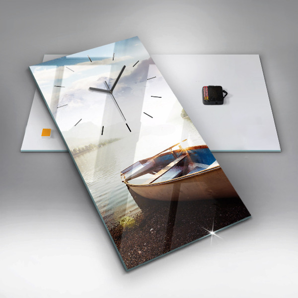 Horloge murale verticale Vue sur le lac