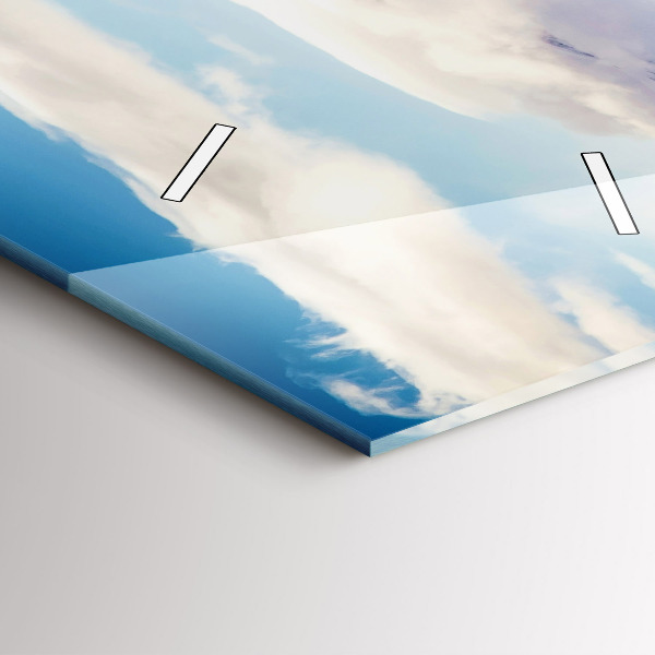 Horloge murale verticale Vue sur le lac