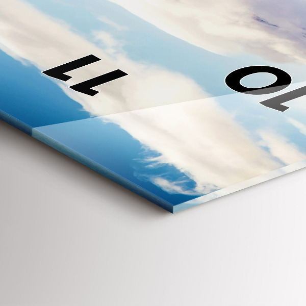 Horloge murale verticale Vue sur le lac