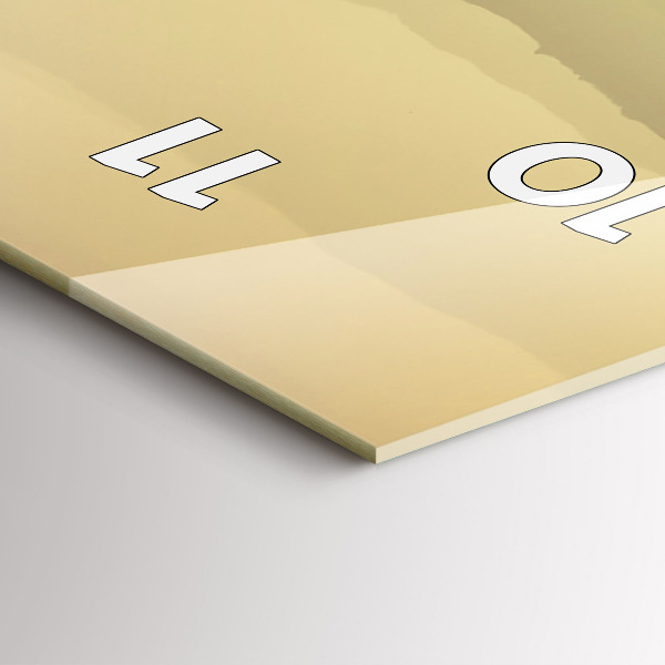 Horloge murale verticale Pentes brumeuses des montagnes