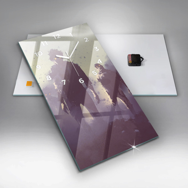 Horloge murale verticale Zombies la nuit - Halloween