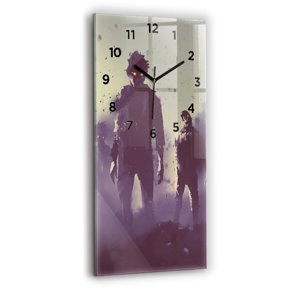 Horloge murale verticale Zombies la nuit - Halloween