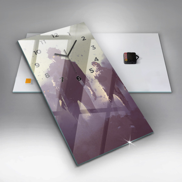 Horloge murale verticale Zombies la nuit - Halloween