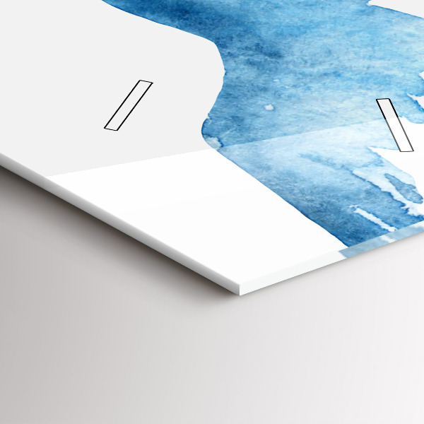 Horloge murale verticale Oiseaux bleus volants