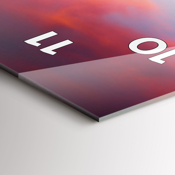 Horloge murale verticale Lac Stellisee Matterhorn