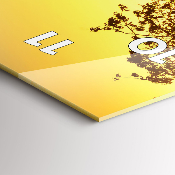 Horloge murale verticale Brouillard au lever du soleil