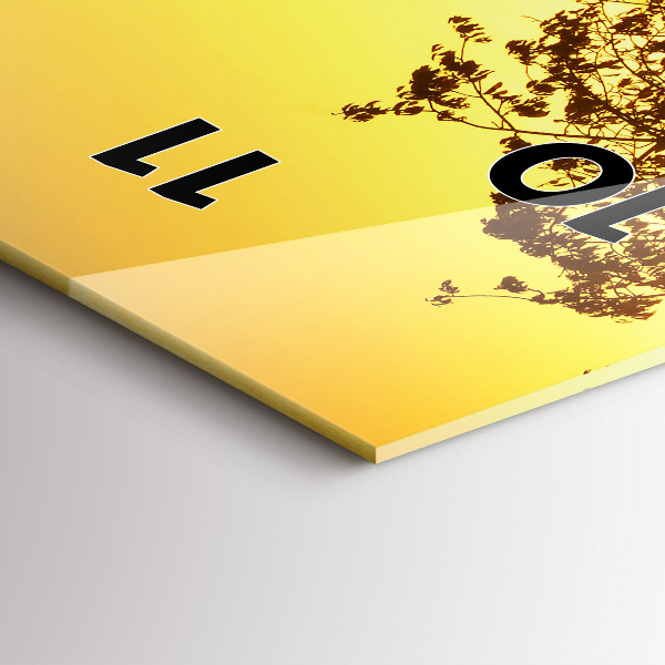 Horloge murale verticale Brouillard au lever du soleil