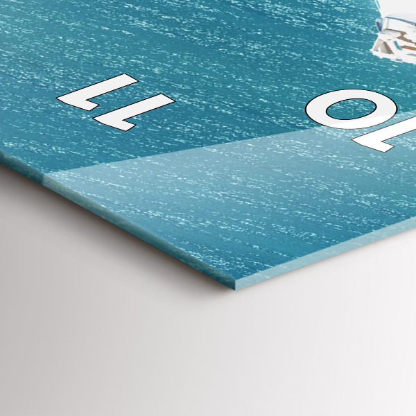 Horloge murale verticale Île du Cœur