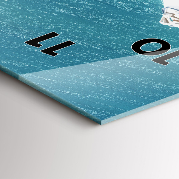 Horloge murale verticale Île du Cœur