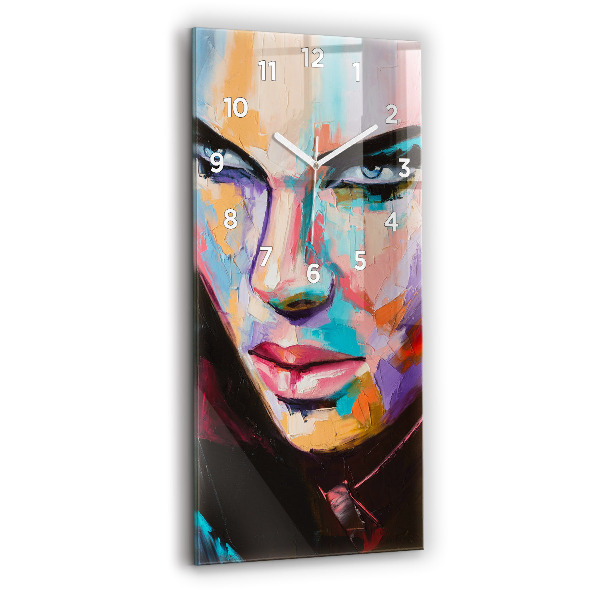 Horloge murale verticale 'Portrait d''une femme'