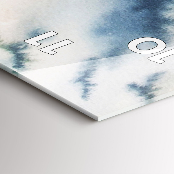 Horloge murale verticale Pêcheur sur le lac