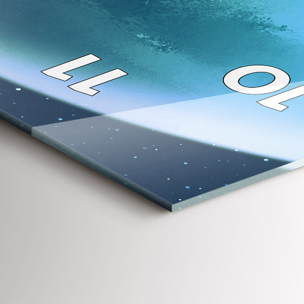 Horloge murale verticale 'L''homme dans la lune'