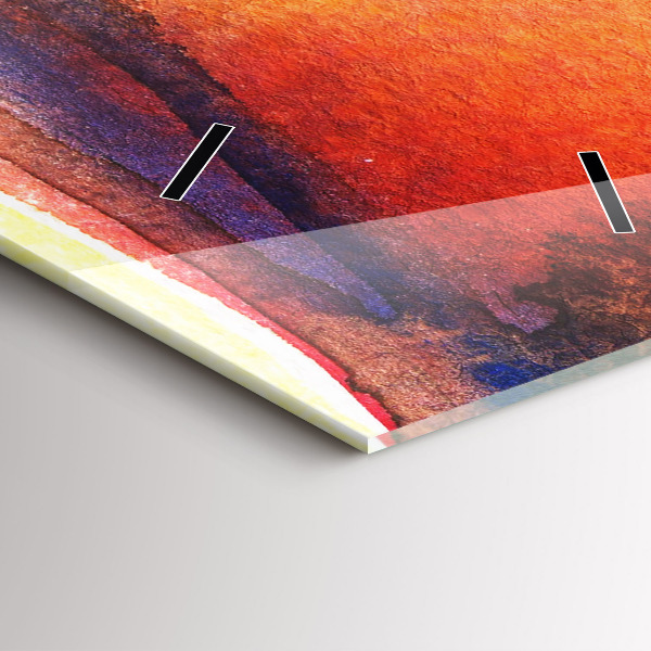 Horloge murale verticale Femme au chapeau