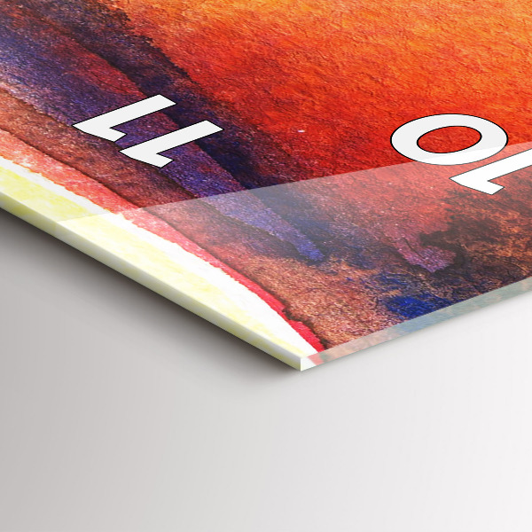 Horloge murale verticale Femme au chapeau