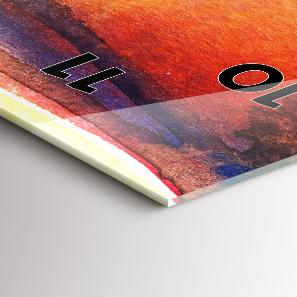 Horloge murale verticale Femme au chapeau