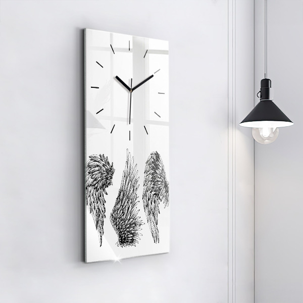Horloge murale verticale 'ailes d''ange'