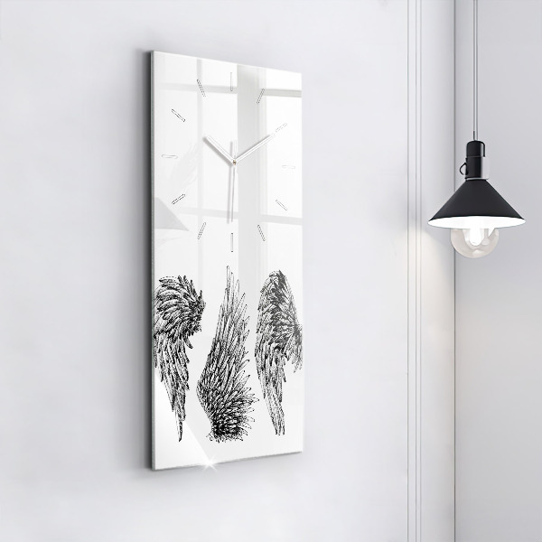Horloge murale verticale 'ailes d''ange'