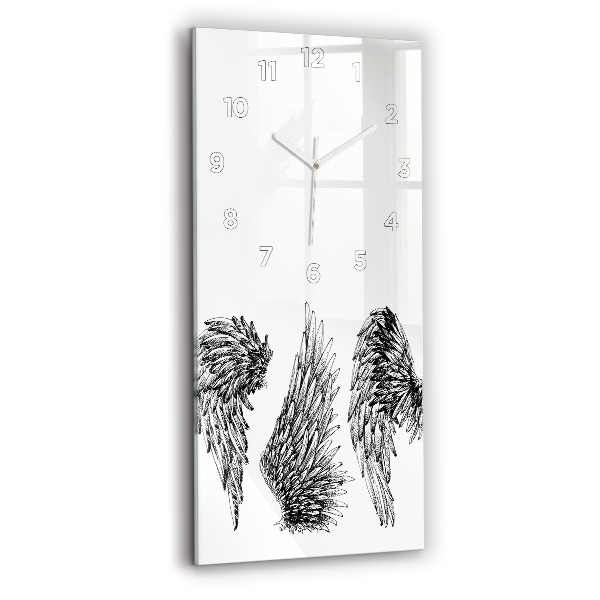 Horloge murale verticale 'ailes d''ange'