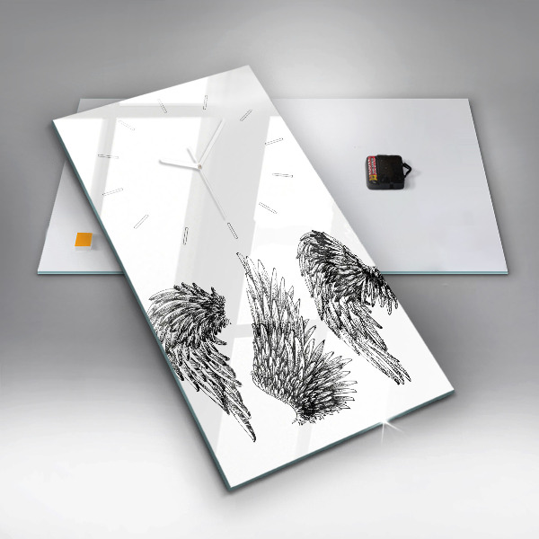 Horloge murale verticale 'ailes d''ange'