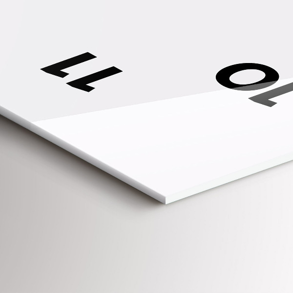 Horloge murale verticale Chaînes de montagnes abstraites