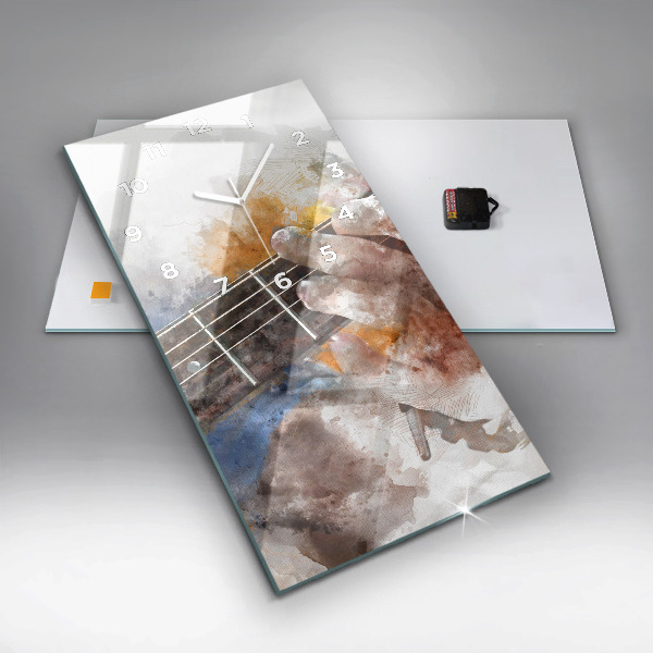 Horloge murale verticale Graphiques de guitare