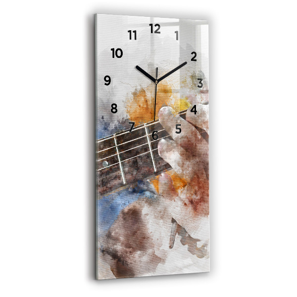 Horloge murale verticale Graphiques de guitare
